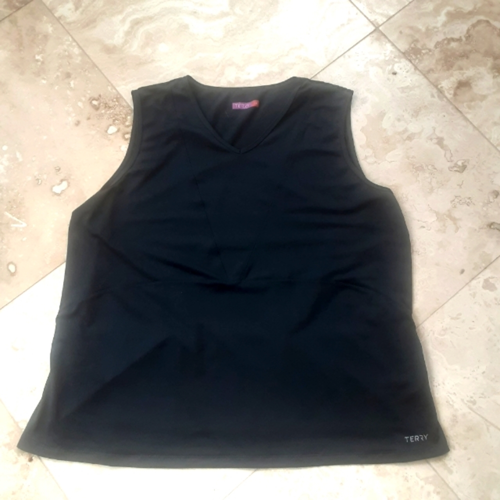 Terry Precision Bicycles Sleeveless Cycling/Multisport Top, 3 Rear Pockets, EUC